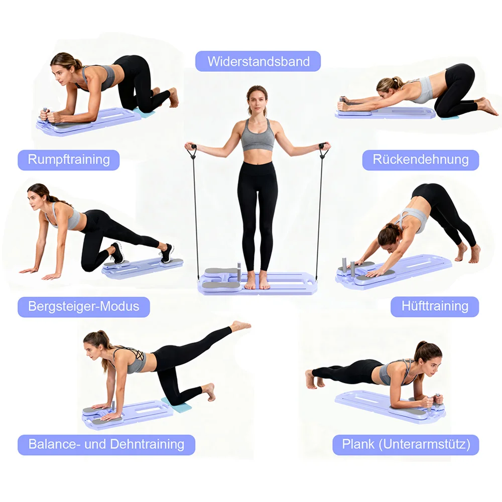 Foldable Pilates Ab Board – 5-in-1 Core Training Slab for Home Workouts