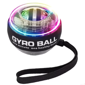 Gyroscopic Wrist Trainer Ball – LED Grip & Forearm Strengthener, Self-Starting