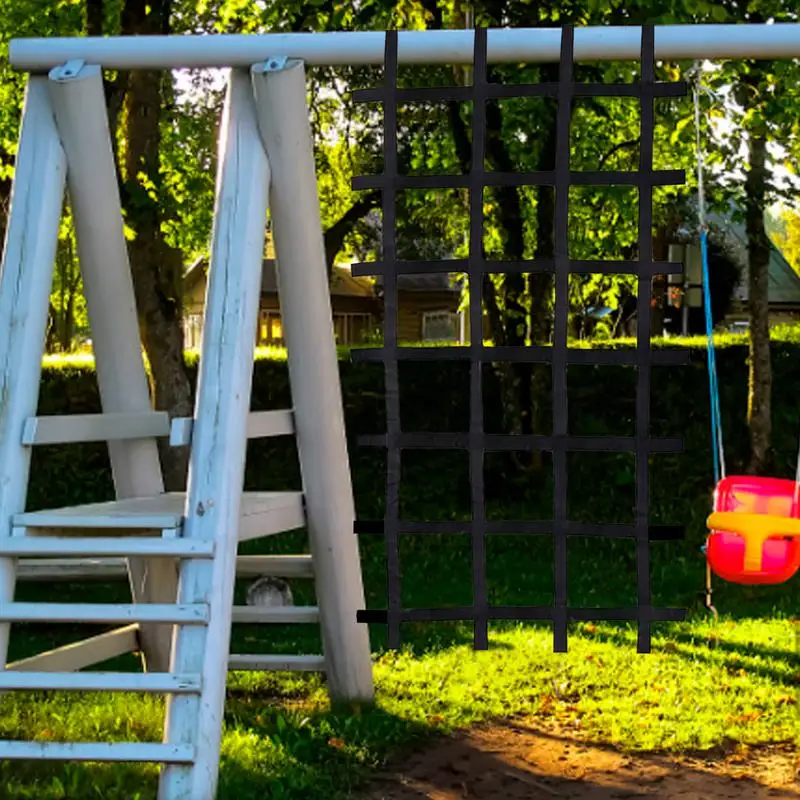 Climbing Cargo Net 89" x 46" – Polyester Rope Ladder for Ninja & Swing Sets - close-up detail