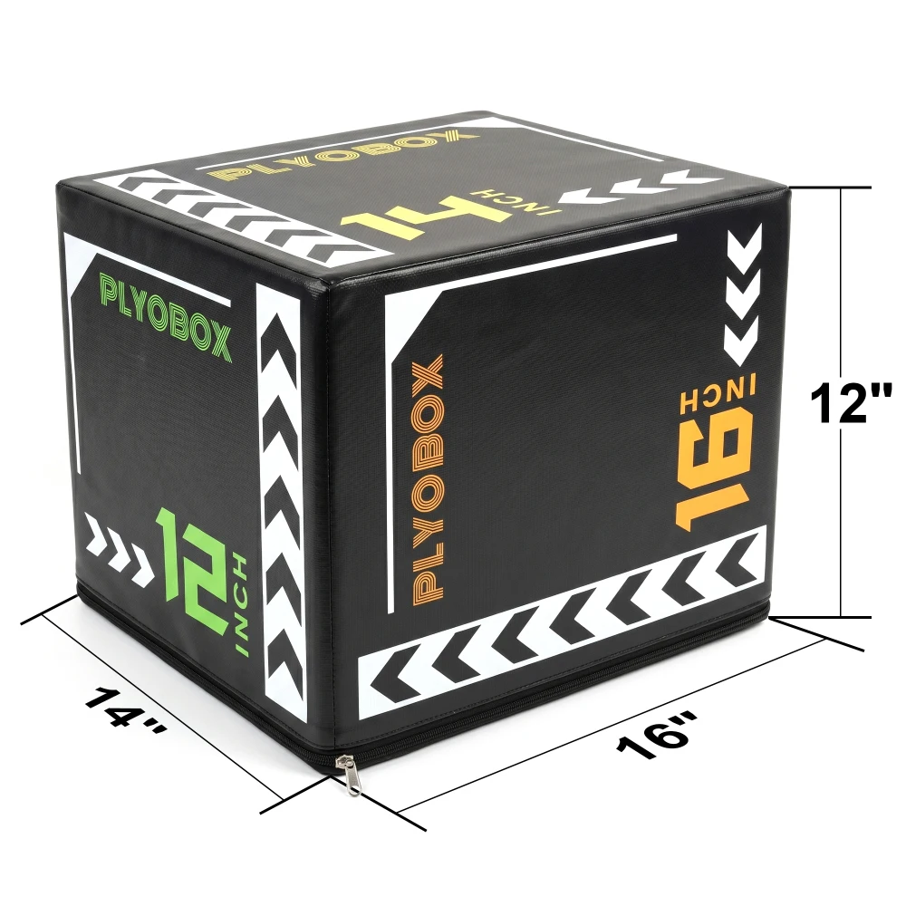 Ye 3-in-1 Foam Plyometric Jump Box 12 14 16 Inch Multi-Height - alternate view