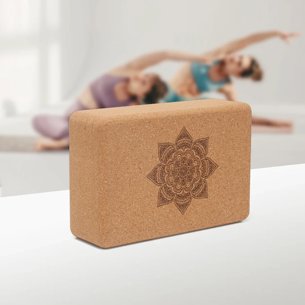 Cork Yoga Block 9x6x3" – Natural Non-Slip Brick for Stretching & Support - alternate view