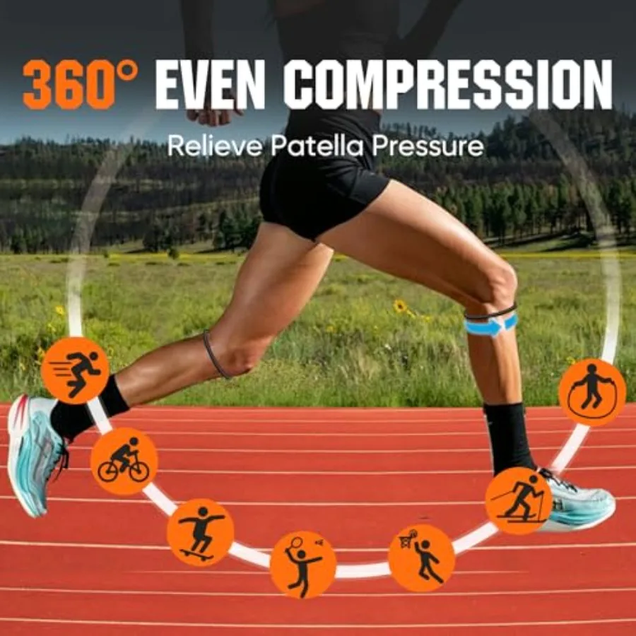 Patellar Tendon Strap – Knee Pain Relief Band for Running & Jumping - in use
