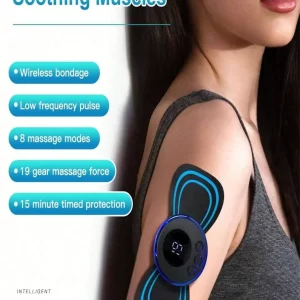 LCD EMS Neck Massager – Electric Cervical Massager with Display