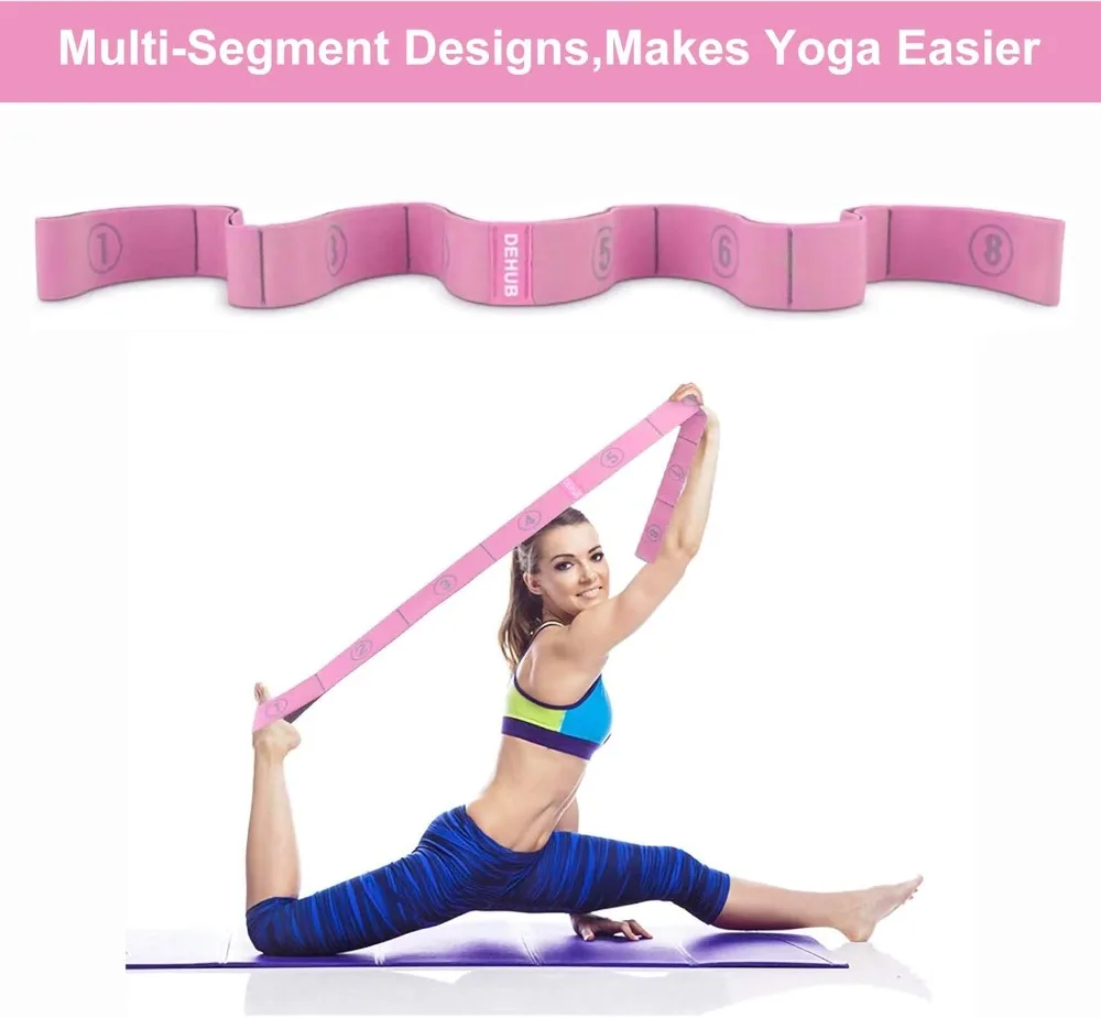 Multi-Loop Stretch Strap – Yoga & Pilates Flexibility Trainer - close-up detail
