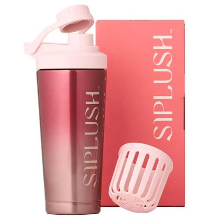 Insulated Stainless Steel Protein Shaker Bottle 24oz – Leak-Proof, Dishwasher Safe - detail view