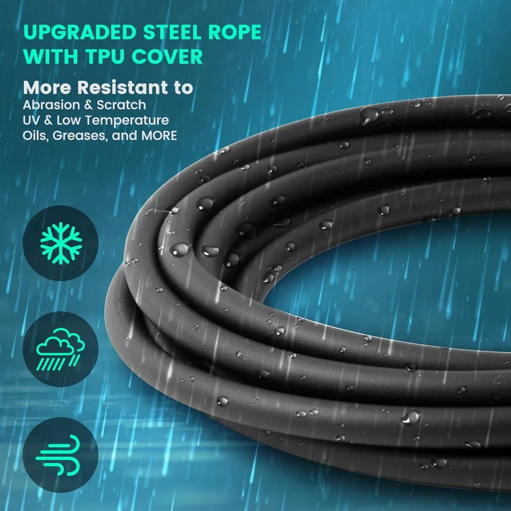 Weighted Jump Rope 1/2 lb – Adjustable Steel Cable for Boxing & Cardio - in use