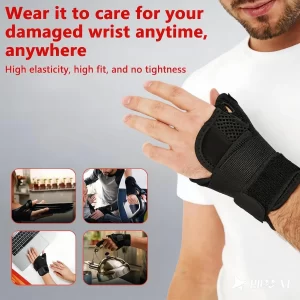 Elastic Wrist Support Brace – Breathable Non-Slip Sleeve