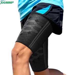 Thigh Compression Sleeves (Pair) – Quad & Hamstring Support for Running