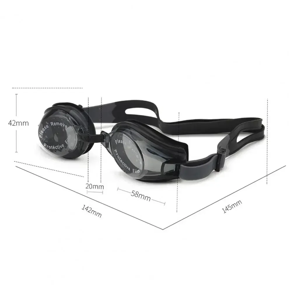 Ergonomic Swimming Goggles – Comfortable Wide-View Lenses for Lap Swimming - size and dimensions