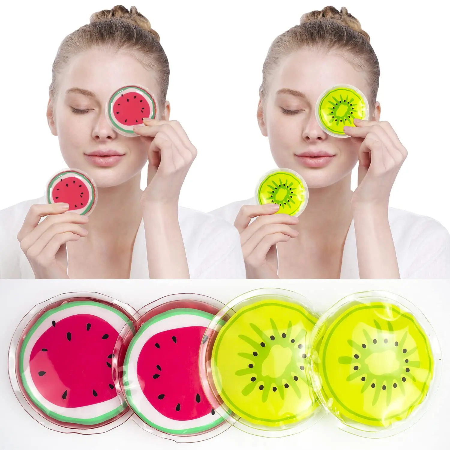 Reusable Gel Eye Mask – Hot & Cold Therapy Pads for Puffiness and Tired Eyes
