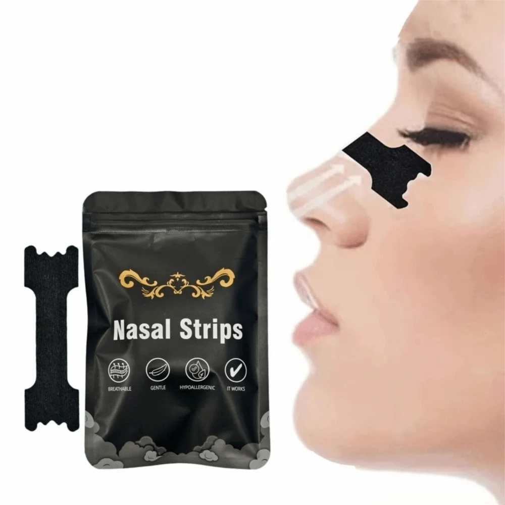Nasal Strips, 30 Pack - Drug-Free Nose Strips for Congestion & Snoring - close-up detail