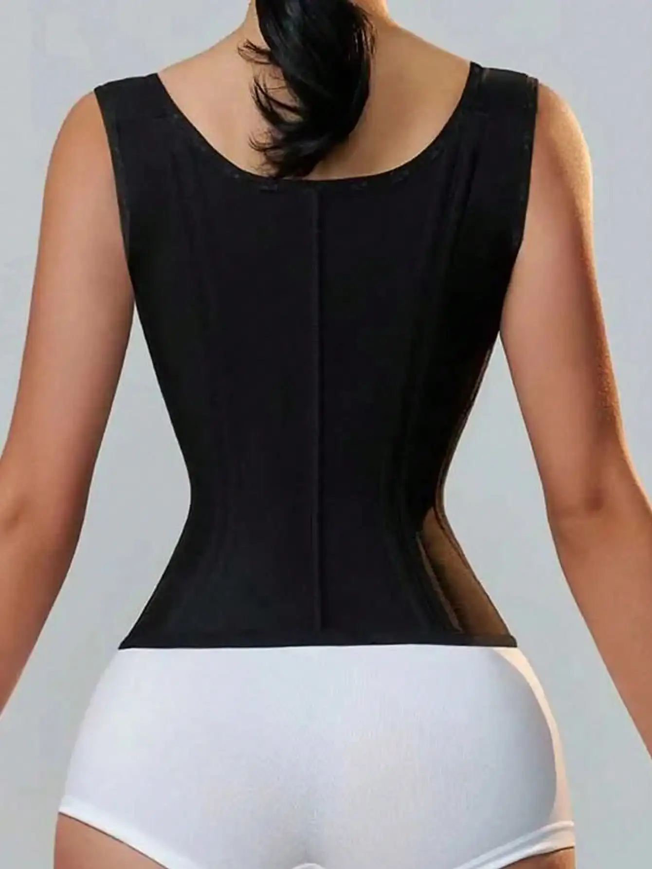 Fajas Colombianas Double Compression Waist Trainer Corset with Zipper - size and dimensions