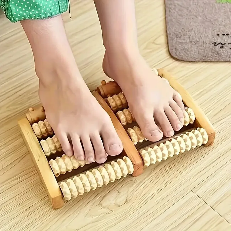 Wooden Foot Massager Roller – Arch & Plantar Fascia Relief Tool - alternate view