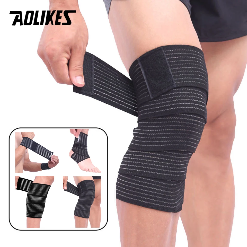 Compression Bandage Wrap – Adjustable Knee, Elbow & Wrist Support