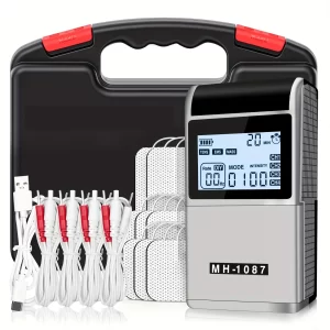 TENS EMS Unit – 48 Modes, 20 Intensity Levels, 8 Pads & Carry Case