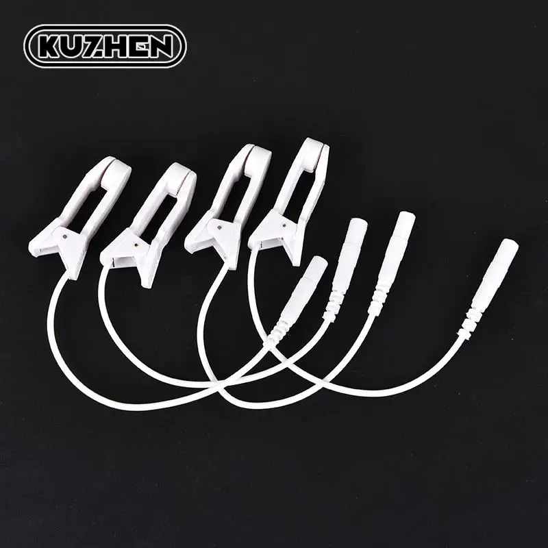 Ear Clip TENS Electrodes – 2mm Ear Pain Relief Clip Leads - size and dimensions