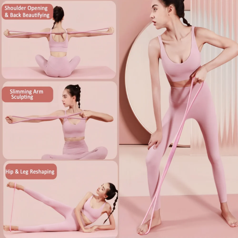 Figure 8 Resistance Band for Women Shaped Bands with Handles Shoulder - alternate view