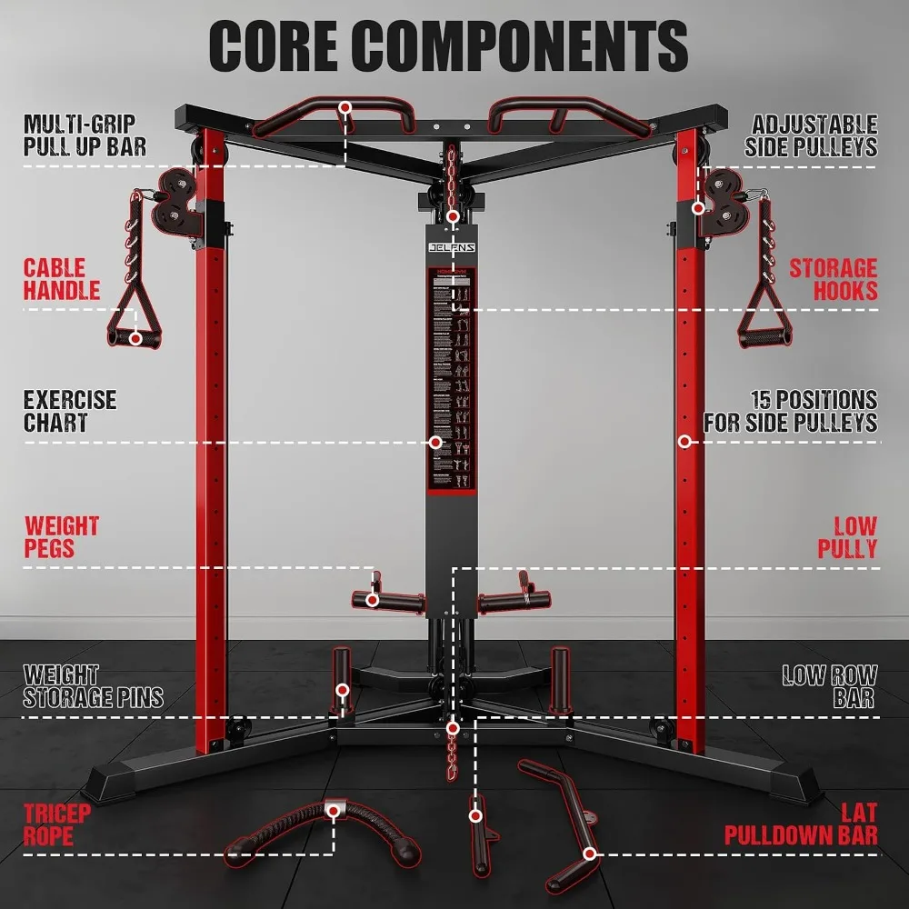 Cable Crossover Machine – High & Low Pulley Functional Trainer for Home Gyms - close-up detail