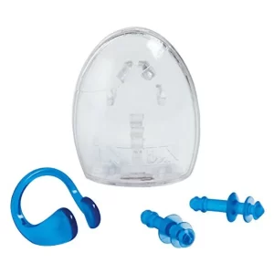 Swimming Ear Plugs and Nose Clip Set - Reusable Waterproof Silicone