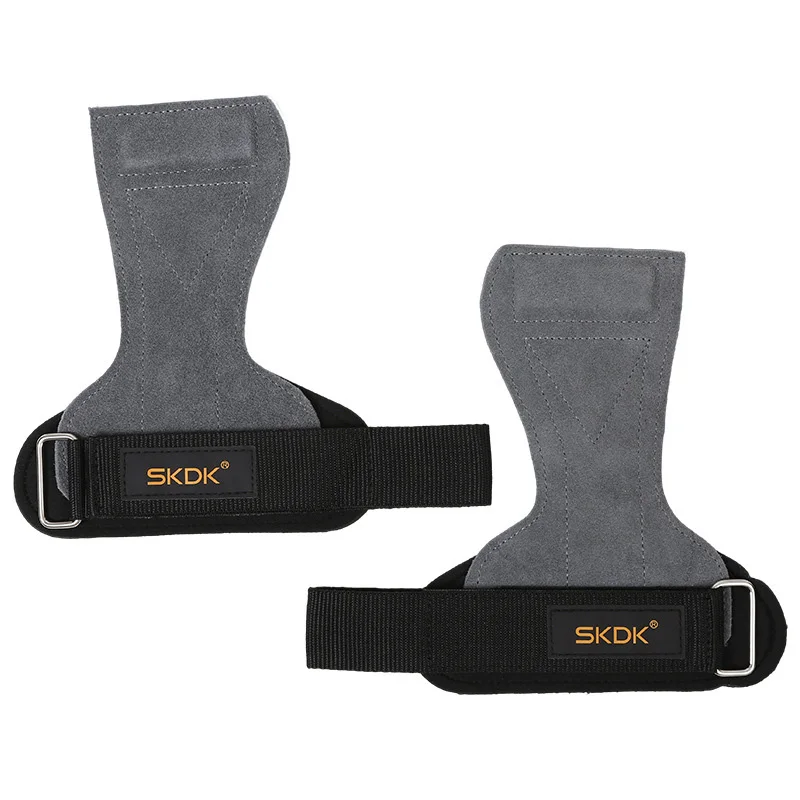 Weight Lifting Grip Pads with Wrist Wraps – Anti-Slip Gym Gloves (Pair) - detail view