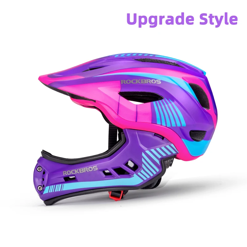 ROCKBROS Kids Bike Helmet – Detachable Full-Face Chin Guard & Impact Shell - view 12