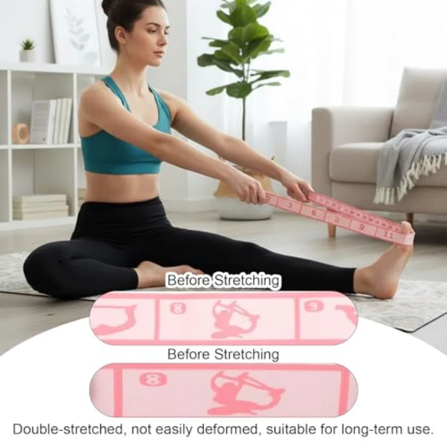 12-Loop Yoga Stretching Strap – Multi-Loop Flexibility Band - alternate view