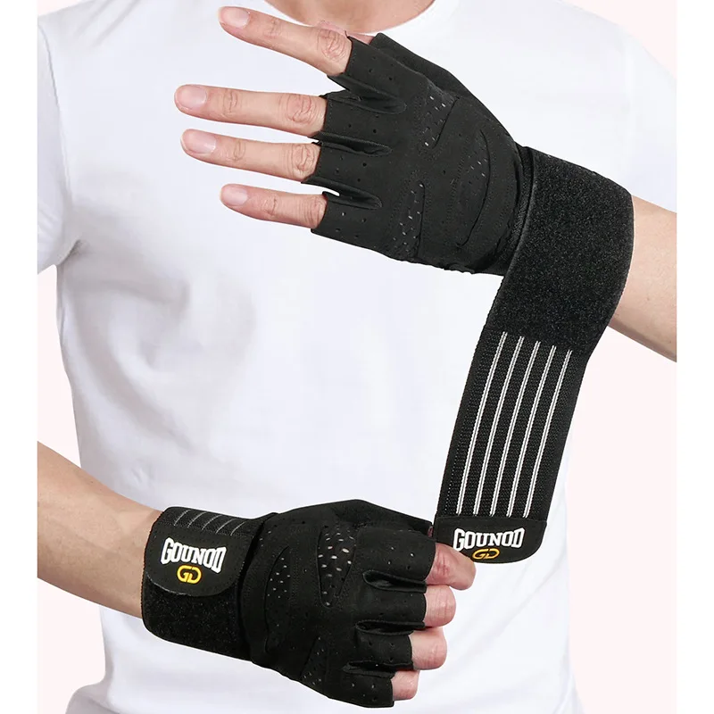 Weightlifting Gloves with Wrist Support – Breathable Anti-Slip Gym Gloves - size and dimensions