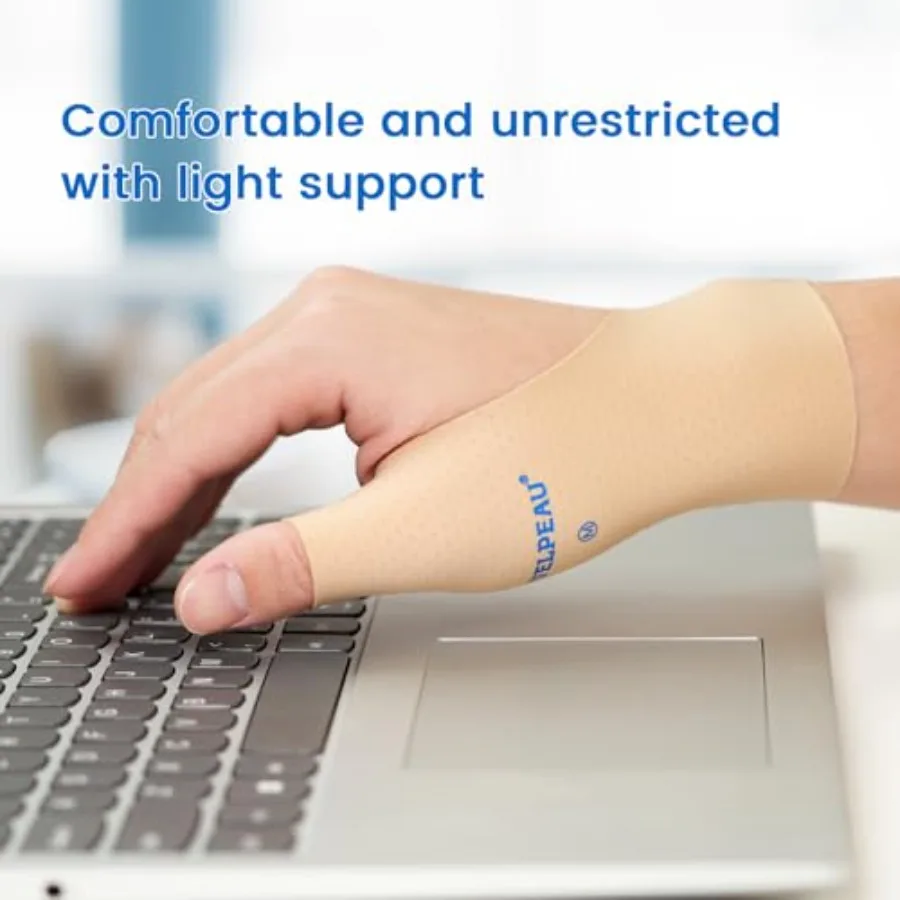 Thumb & Wrist Compression Sleeves (2-Pack) – Arthritis & Tendonitis Support - size and dimensions