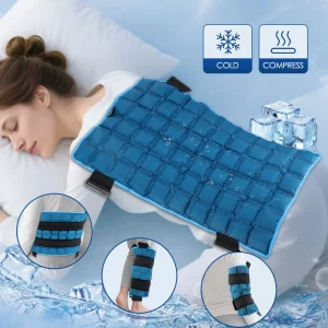 Large Gel Ice Pack Wrap – Reusable Hot & Cold Pack for Back, Knee, Shoulder