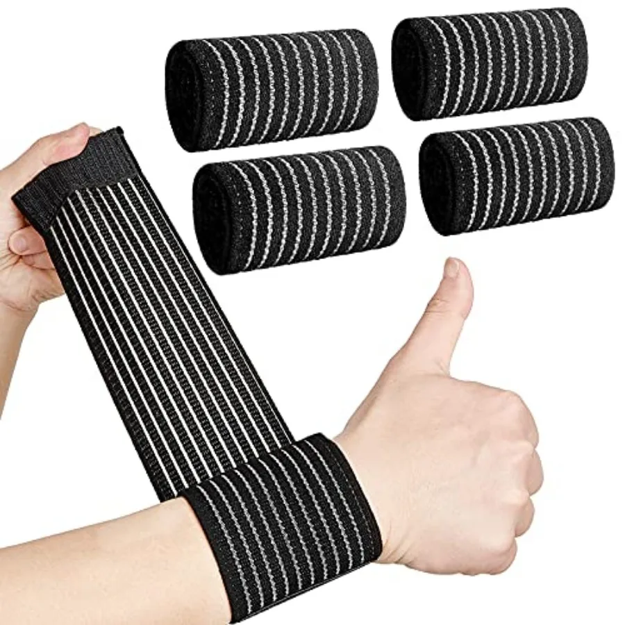 Wrist Compression Bands – 4-Pack Wrist Support Wraps