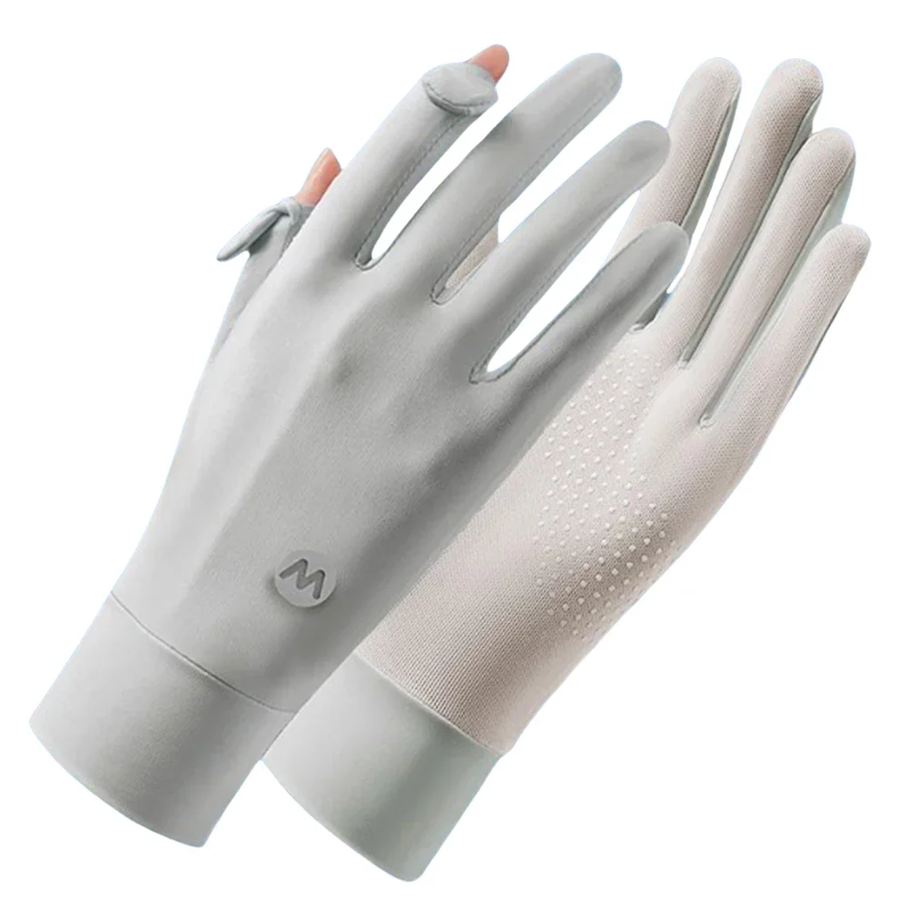 UV Protection Cycling Gloves – Ice Silk Touchscreen Sun Gloves for Women - side view