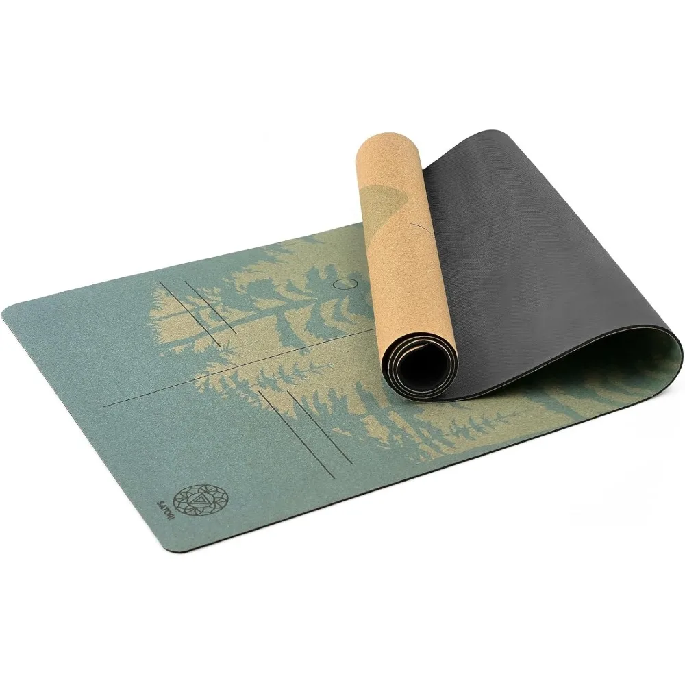 Cork Yoga Mat with Natural Rubber Base – Extra Large, Thick, High-Grip