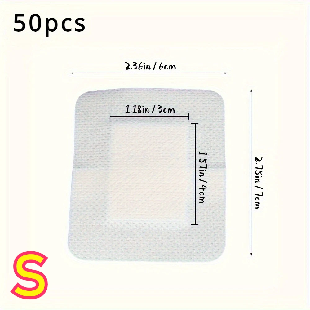 Adhesive Bandages 50-Pack – Non-Woven, Easy-Tear Wound Dressings - detail view
