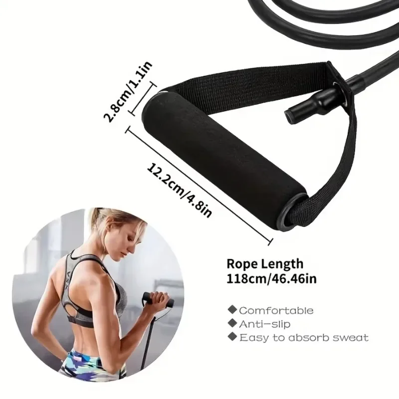 Resistance Bands Set – 4 Levels with Handles, Door Anchor & Carry Bag - color options