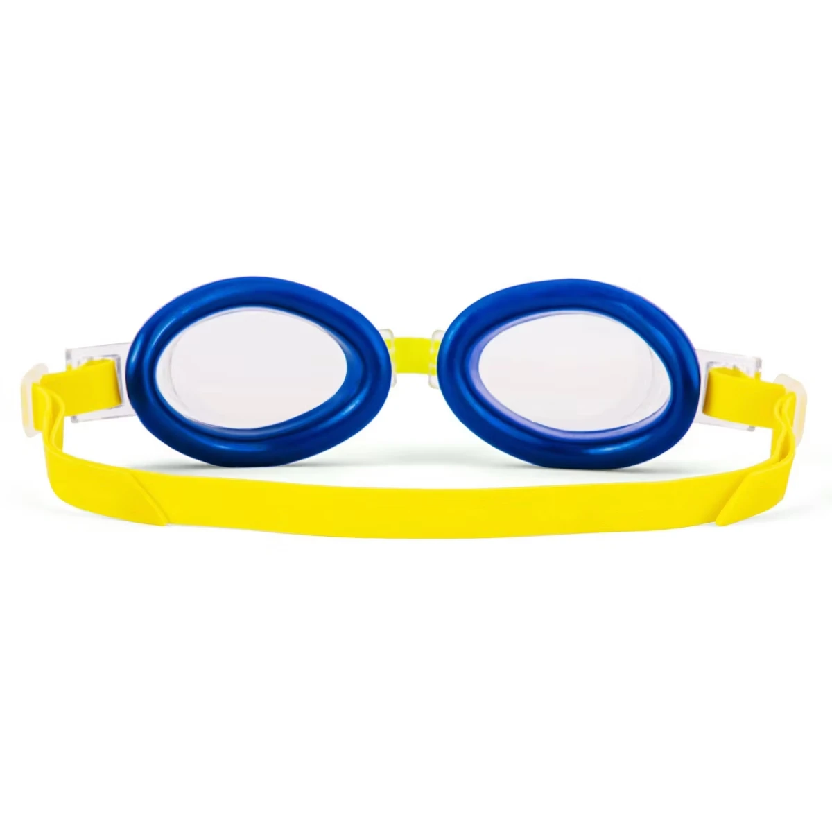 Kids Swim Goggles Blue – Latex-Free, Adjustable Polycarbonate Lens - in use