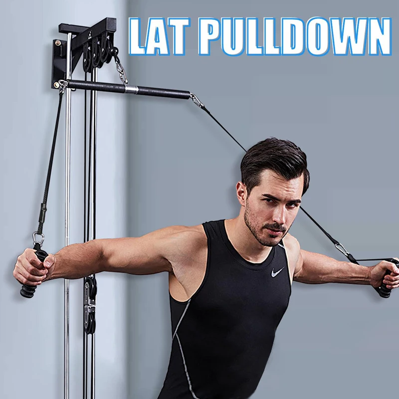 LAT Pulldown Bar Attachment – Straight Bar for Cables & Bands - alternate view