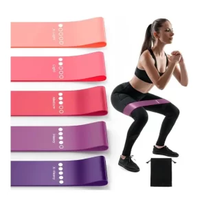 Resistance Loop Bands – 5-Piece Set for Glutes, Legs, Yoga & Pilates
