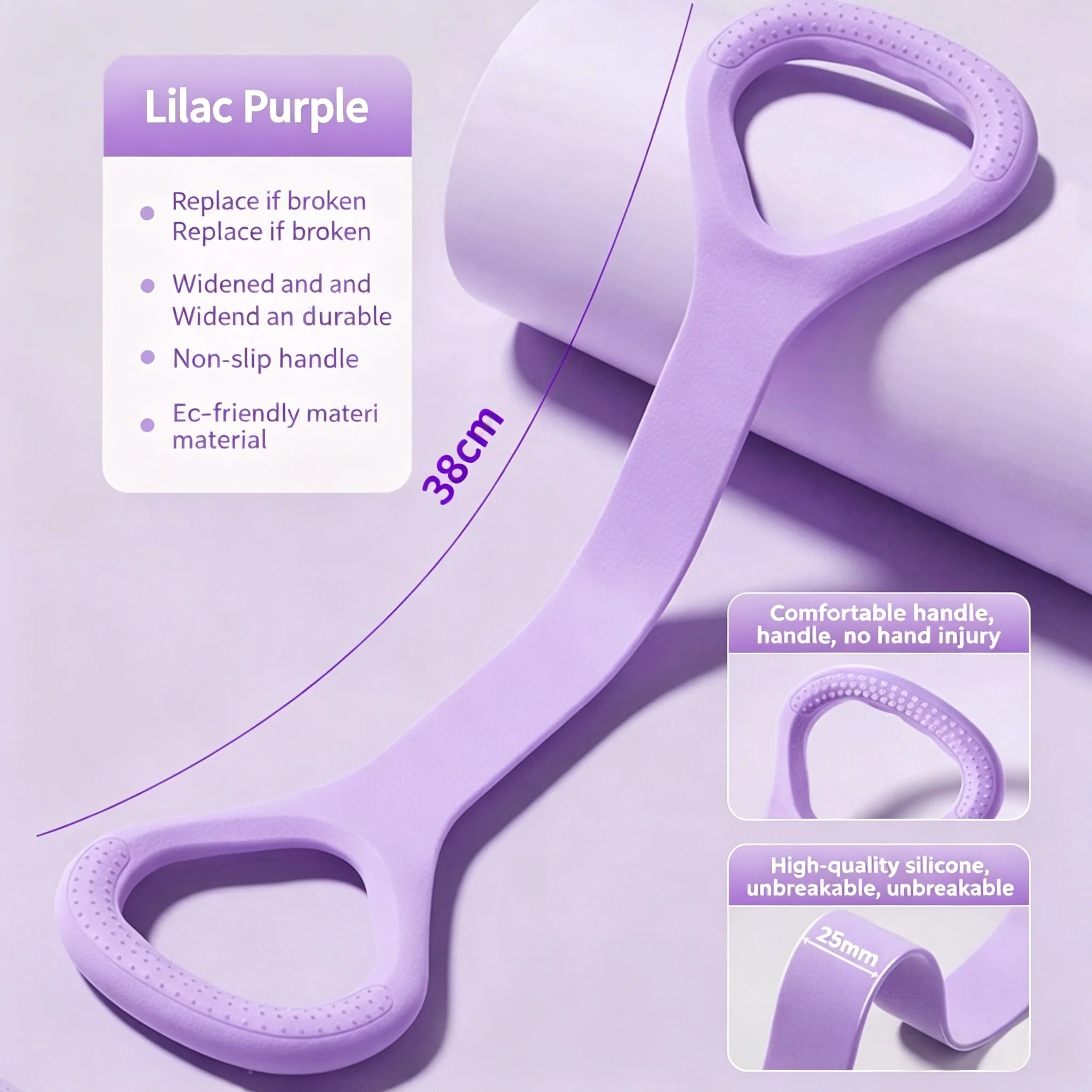 Figure 8 Resistance Band with Handles Elastic Workout for Arm Back - detail view