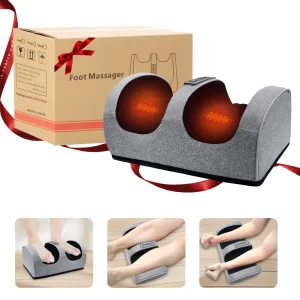 Electric Foot & Leg Massager – Kneading Massage Machine with Heat