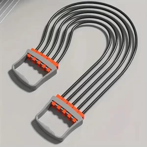 5-Tube Chest Expander – Adjustable Bands up to 150lb