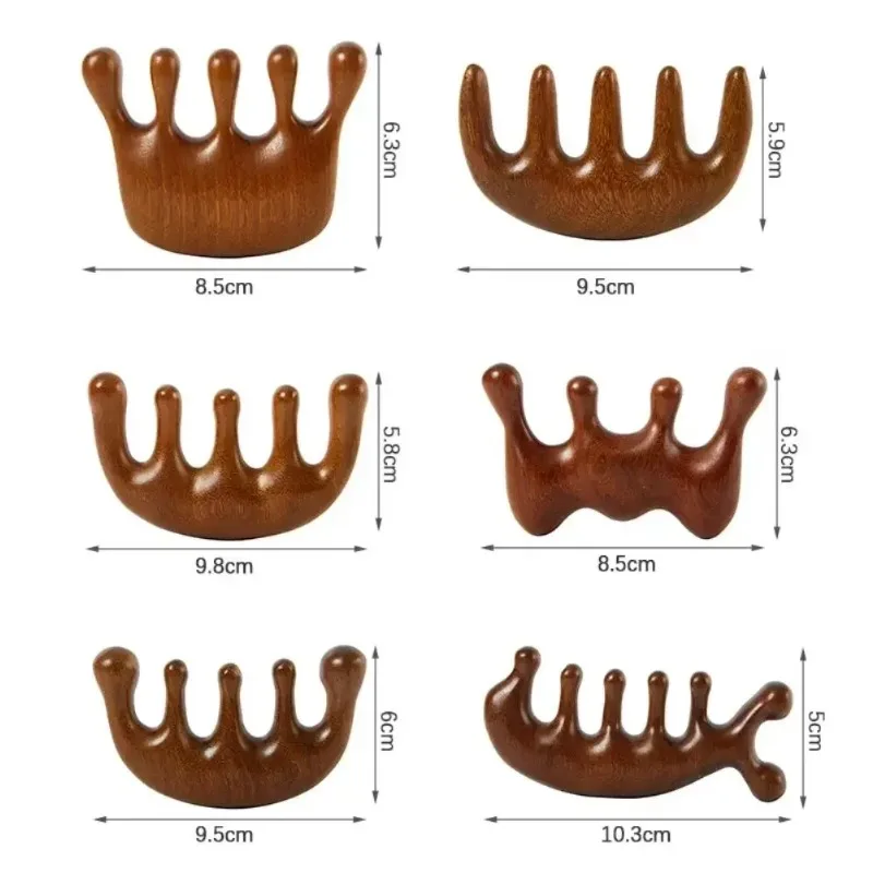 Gua Sha Massage Comb – Wide-Tooth Scalp & Facial Massage Tool - color options