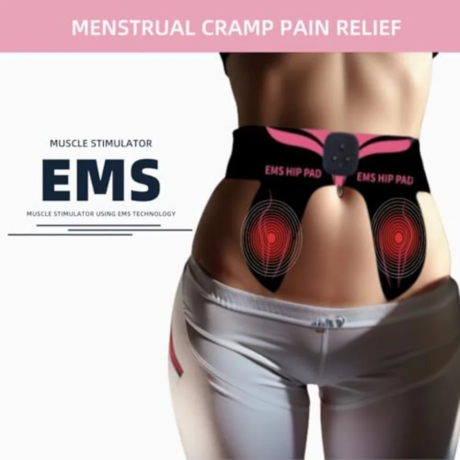 EMS Glute Trainer – Wireless Hip Muscle Stimulator for Glute Activation - in use