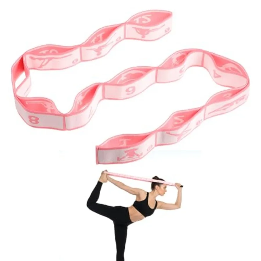 12-Loop Yoga Stretching Strap – Multi-Loop Flexibility Band