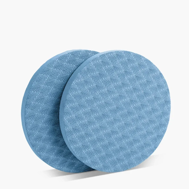 2PCS Set Portable Small Round Knee Pad Yoga Mats Flat Support - texture detail