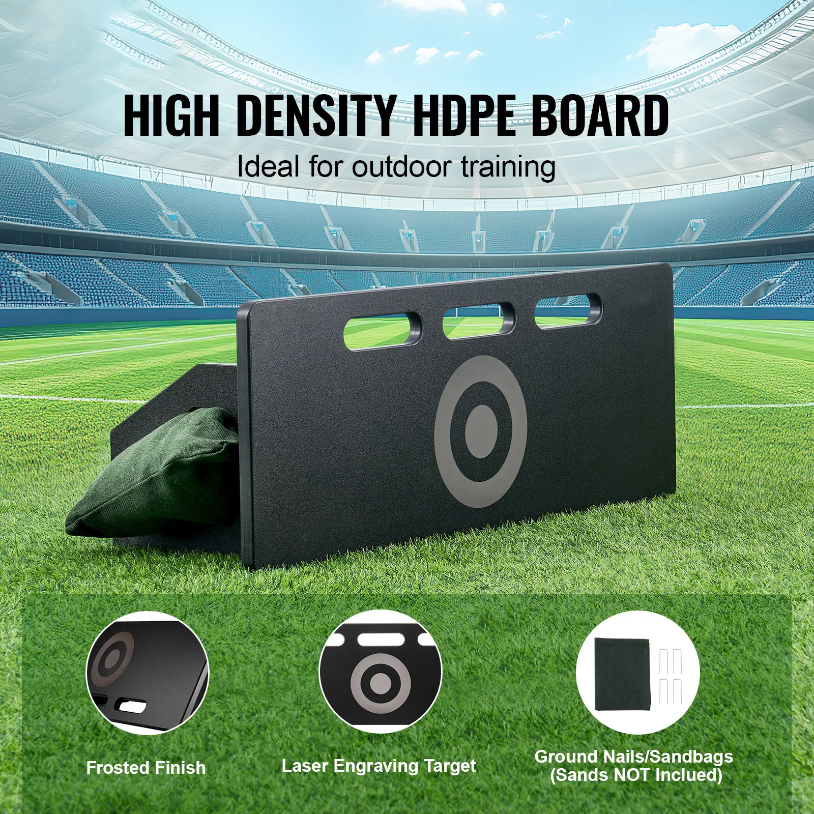 Succe Buy Soccer Rebounder Board Portable Wall with 2 Angles Rebound - close-up detail