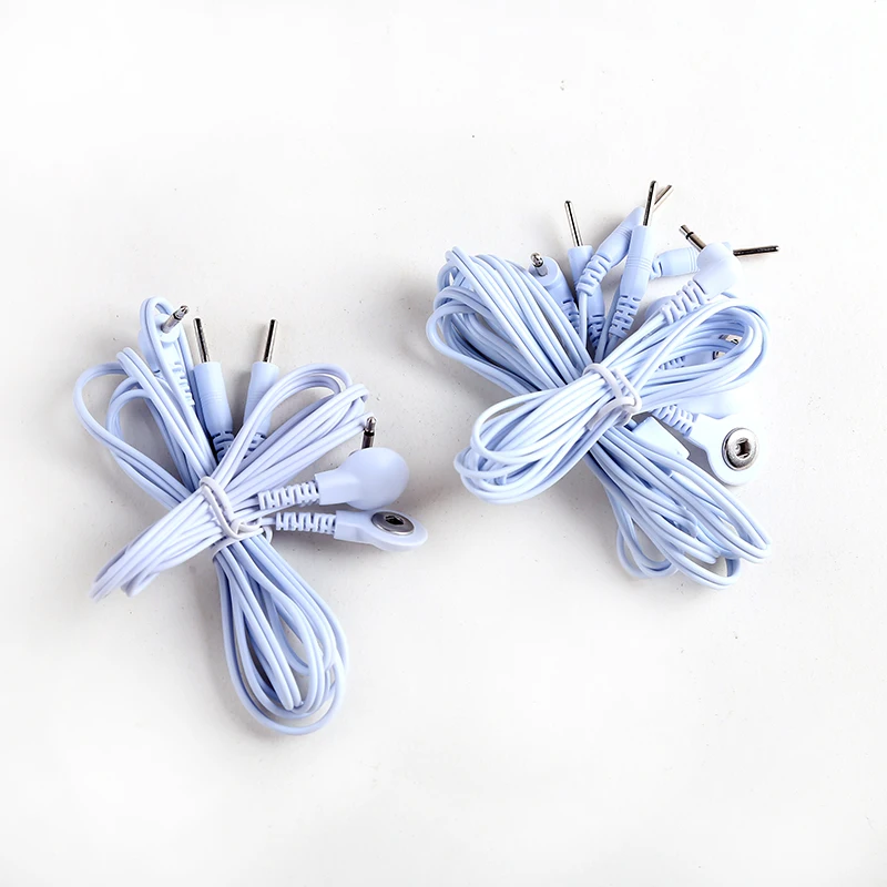 TENS Electrode Lead Wires – Replacement Jack Cables for EMS Units - close-up detail