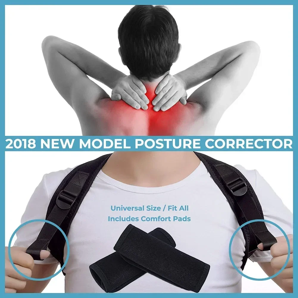 Adjustable Posture Corrector – Clavicle & Shoulder Brace for Upper Back - alternate view