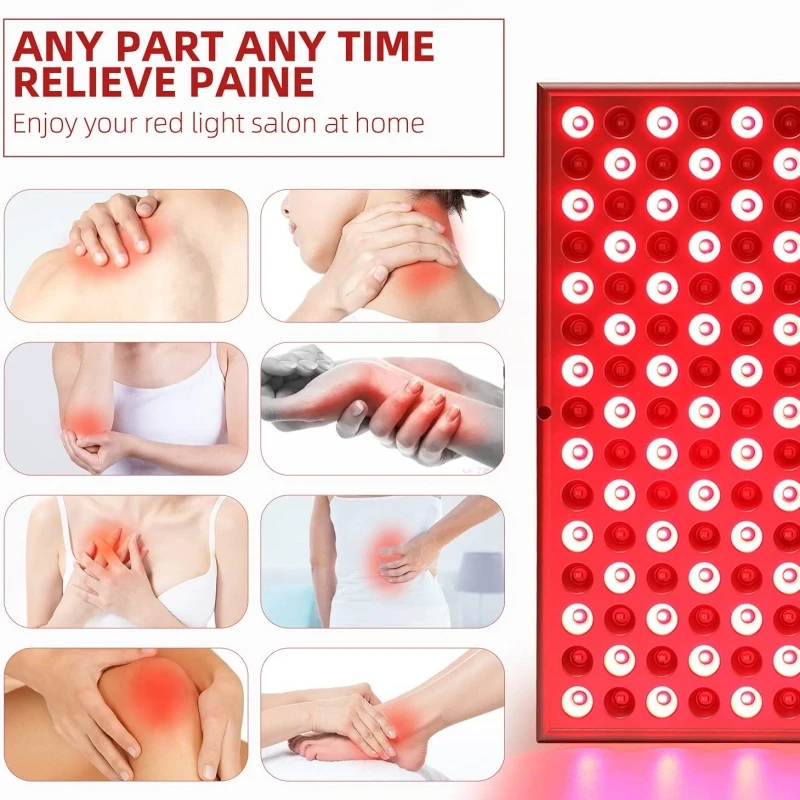 225 LED Red Light Therapy Panel – Red & Near-Infrared Recovery Lamp - in use