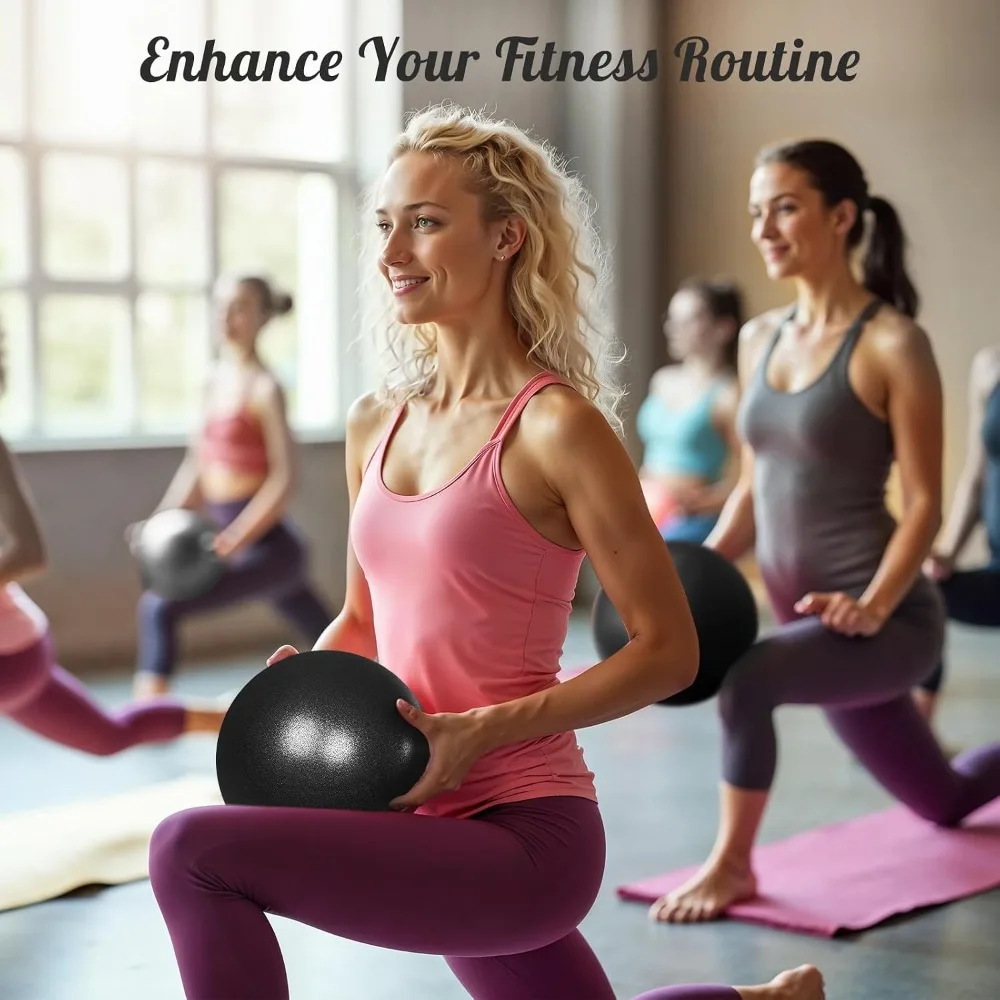 Mini Pilates Ball 9in – Core, Balance & Barre Exercise Ball - color options