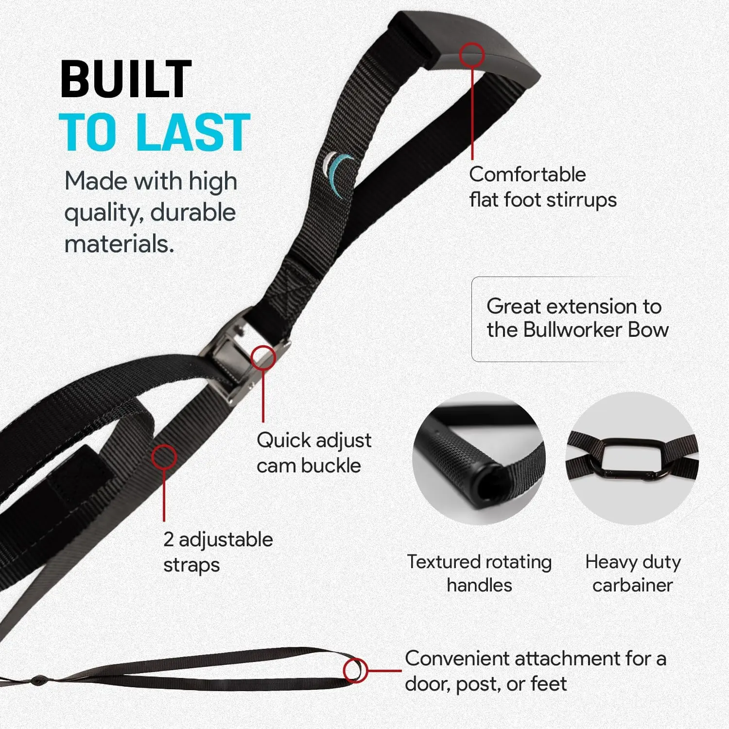 ISO-FLO Isometric Suspension Trainer – Straps & ResiBands for Calisthenics - alternate view
